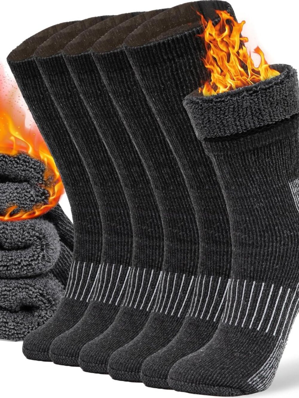Merino Wool Socks for Men & Women Casual Warm Winter Cozy Thermal Socks